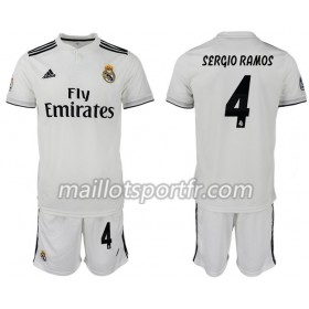Maillot de Foot Real Madrid SERGIO RAMOS 4 Enfant Domicile 2018/19